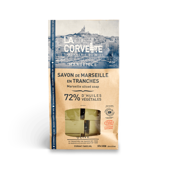 Sac de savons bruts olive - 1