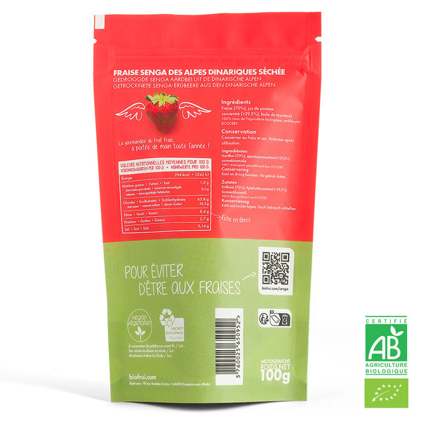 Fraise senga des alpes dinariques séchée entière bio - 2